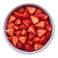 Schale mit Erdbeeren
